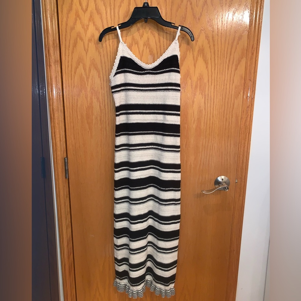 Crochet Striped Dress